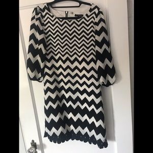 Young adult sz 16 knee length zebra pattern dress